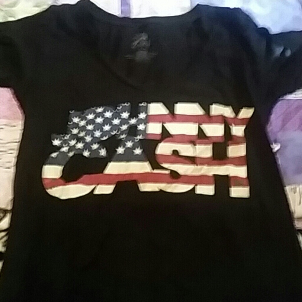 Johnny Cash vneck tshirt